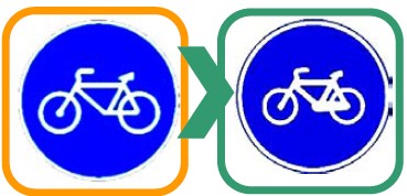 R-407a Lane reserved for cycles or cycle lane