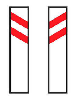 P-9b Approach to a level crossing, movable bridge or quay