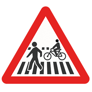 P-20c Pedestrian and cyclist crossing