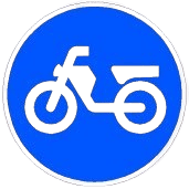 R-407 Reserved and mandatory lane for mopeds