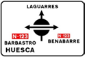 S-202 Advance signalling of roundabout from the secondary carriageways