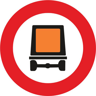 R-108 No entry for vehicles carrying dangerous goods