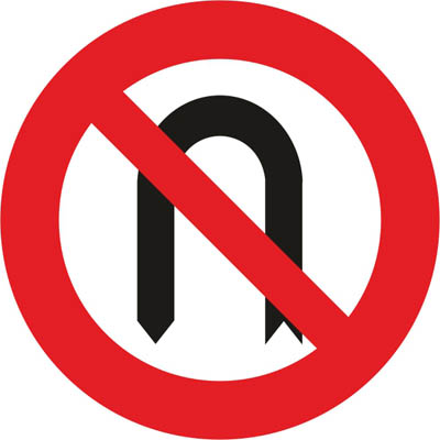 R-304 U-turn prohibited