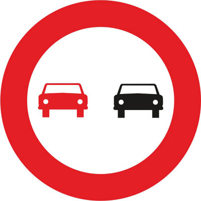 R-305 Overtaking prohibited