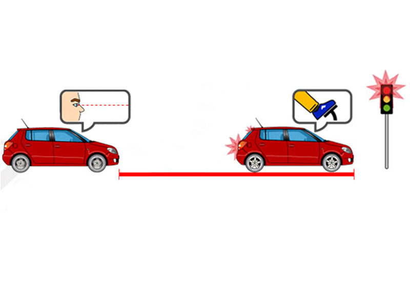 The reaction distance is the distance covered by the vehicle...